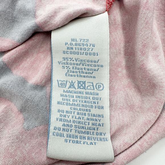 Boden Sleeveless Jersey Dress Knee Length Stretch in Red Floral Size 4 - Picture 6 of 6